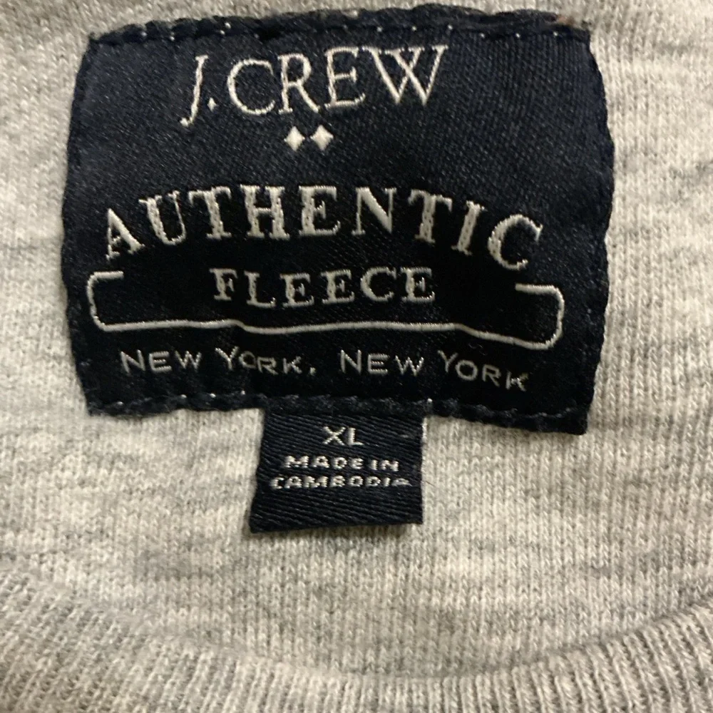 🌺J. CREW AUTHENTIC FLEECE COLORBLOCK POCKET PULLOVER